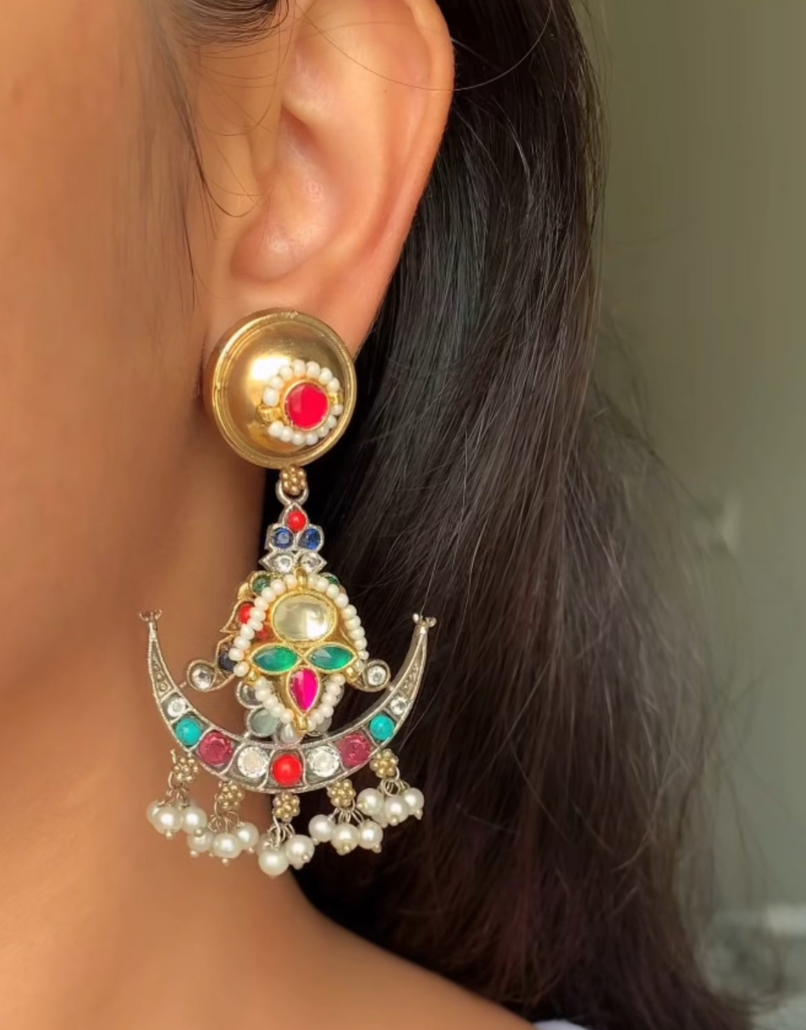 Multicoloured earrings