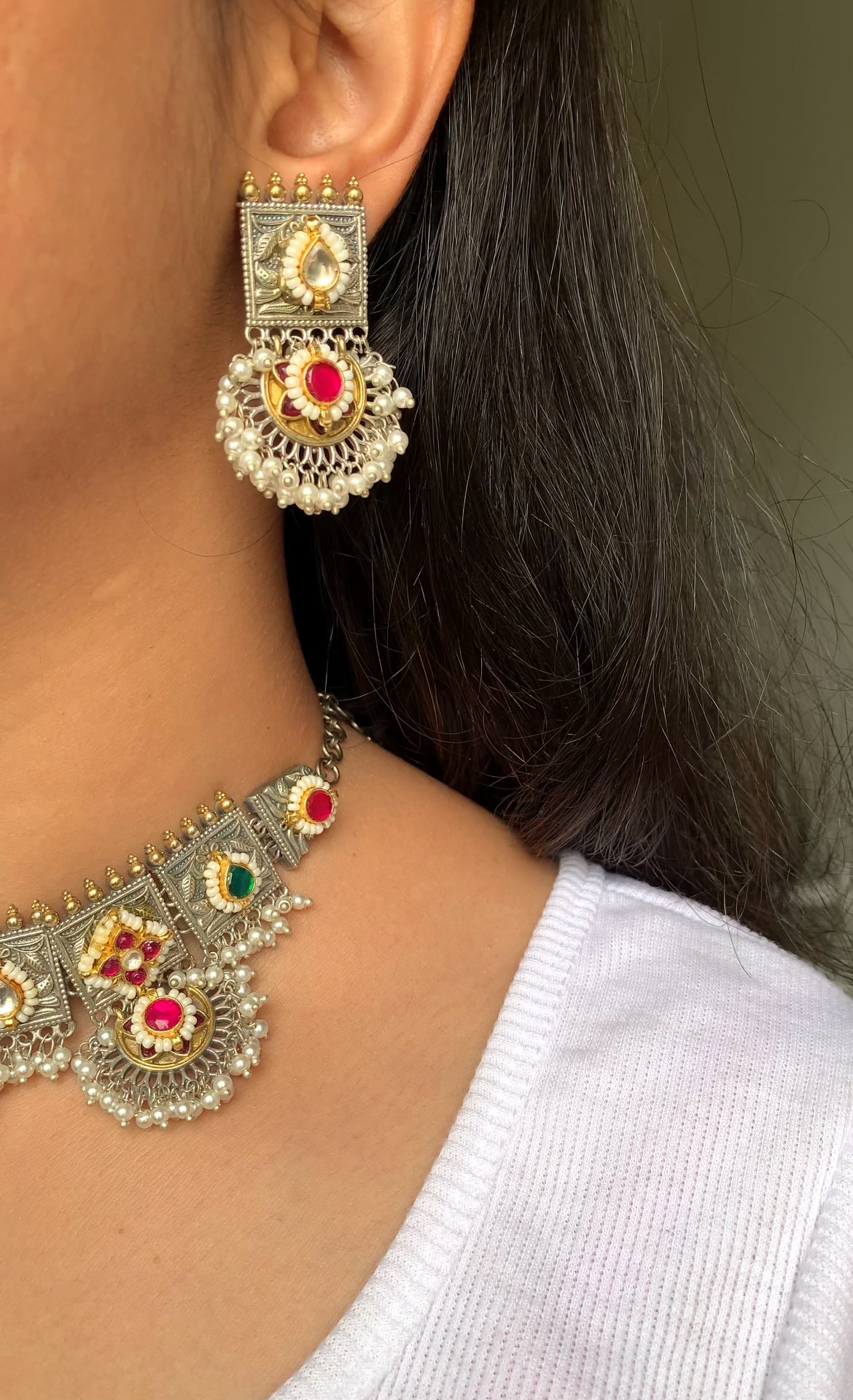 Parisha kundan set