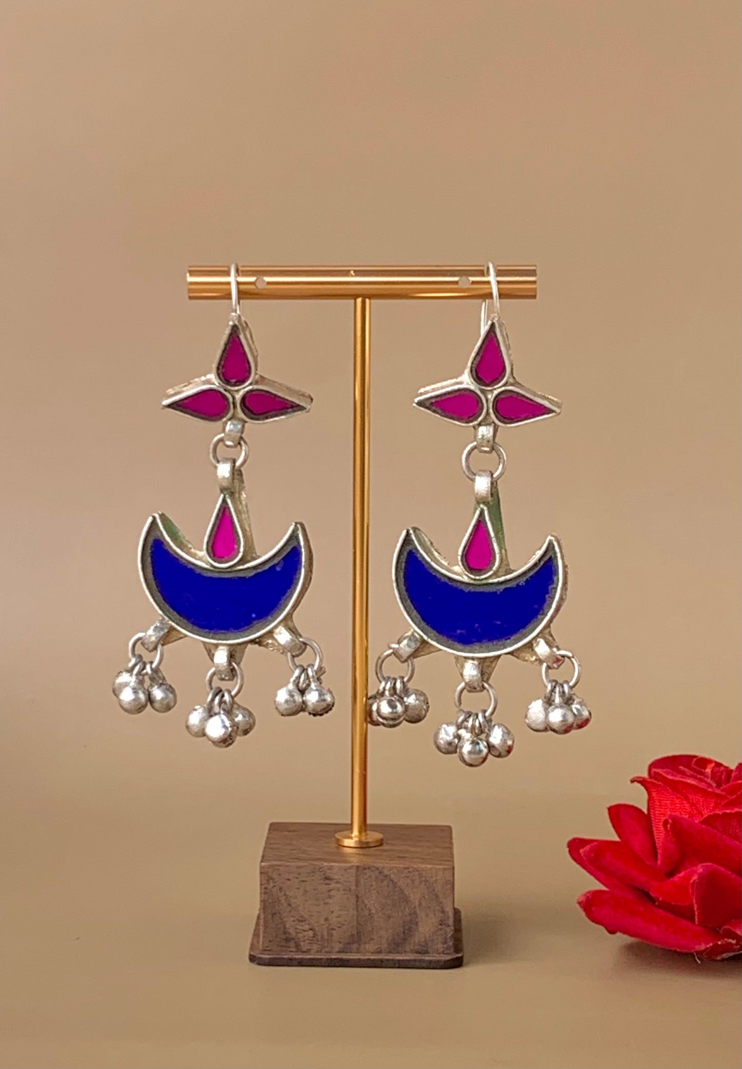 Chandrika glass earrings