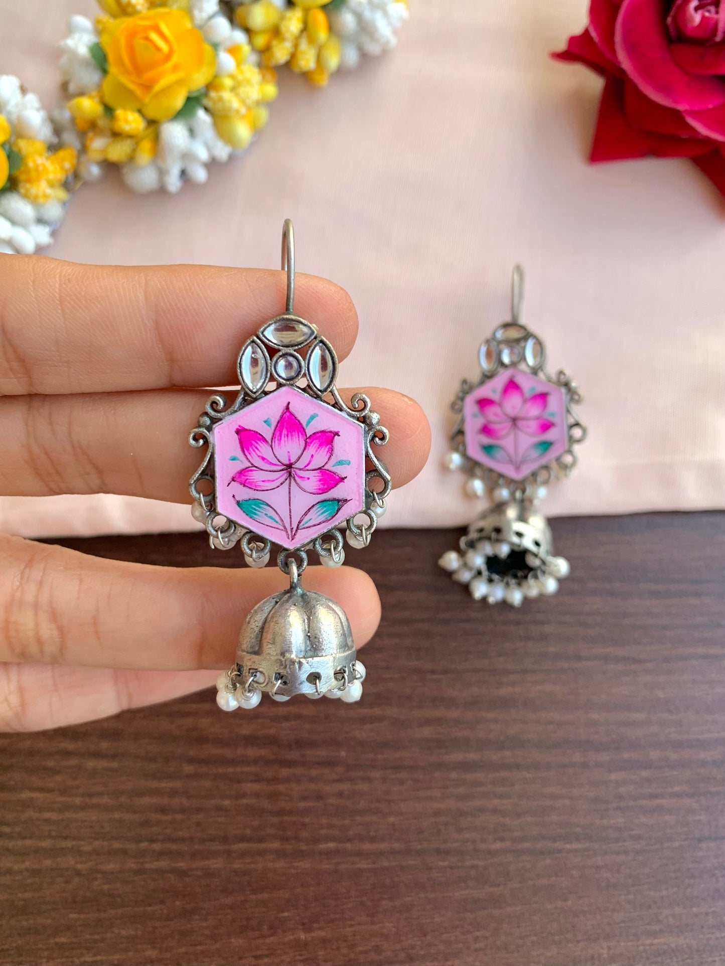 Lotus earring