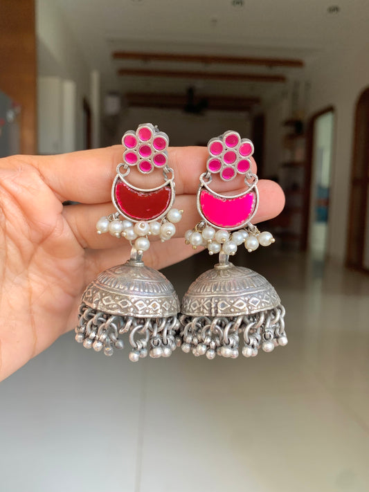 Glass jhumkas