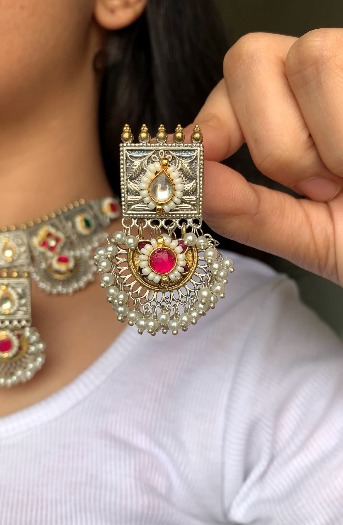 Parisha kundan set