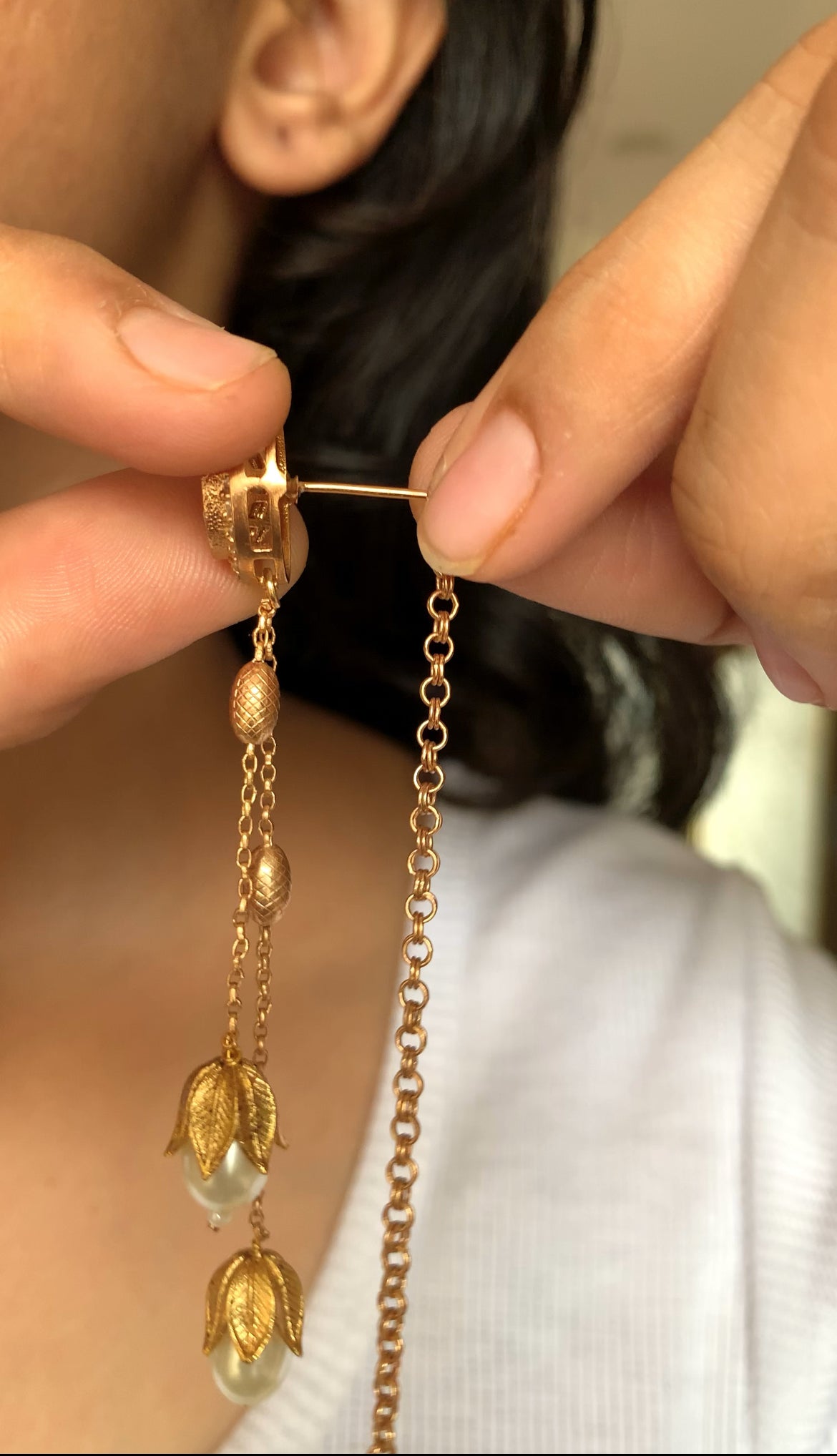 Dalisha polki earring