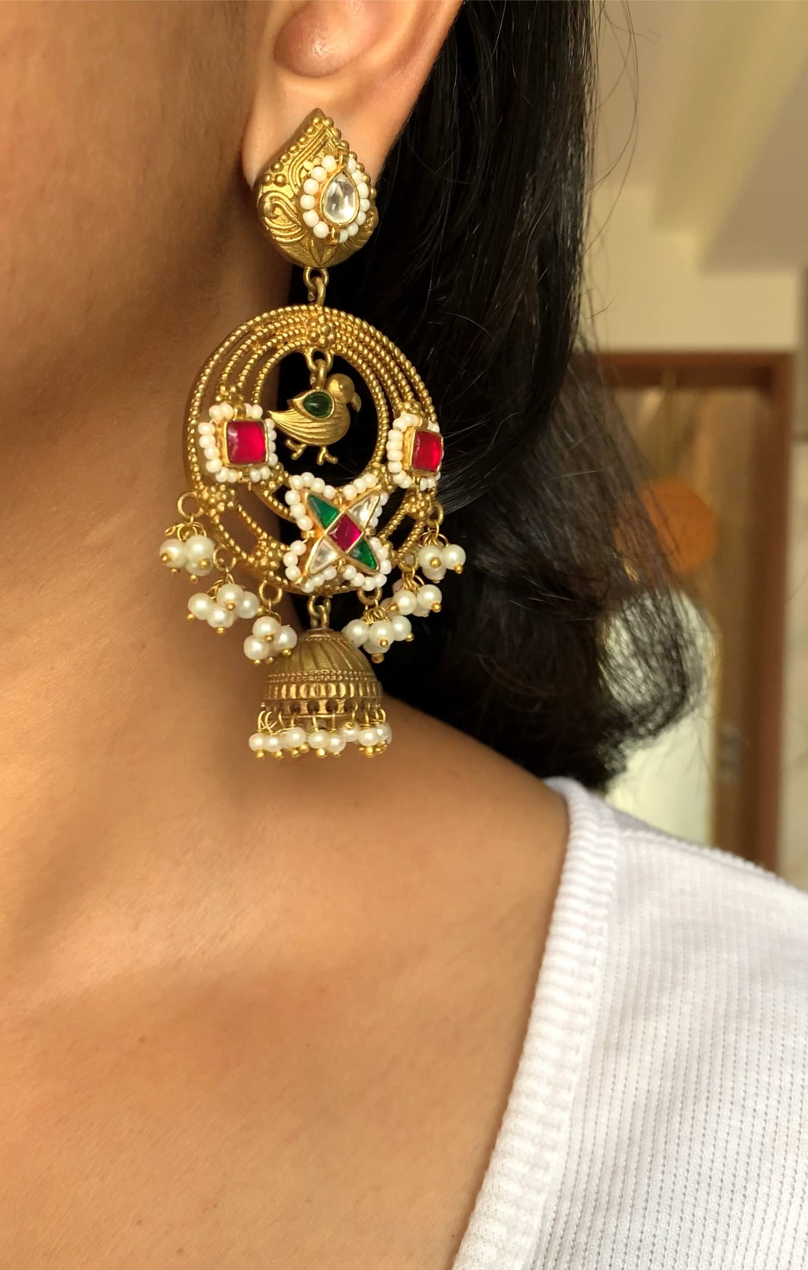Sangeeta jhumkas