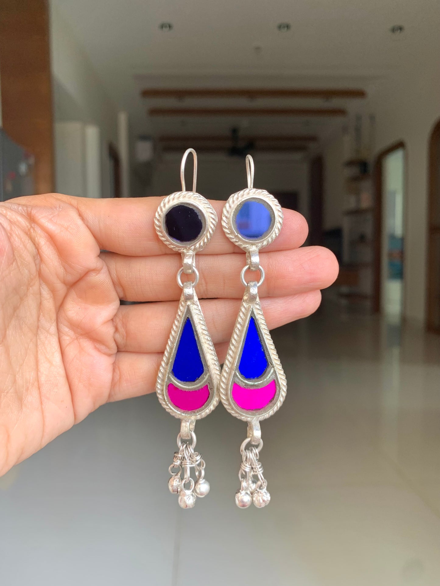 Glass earrings 1