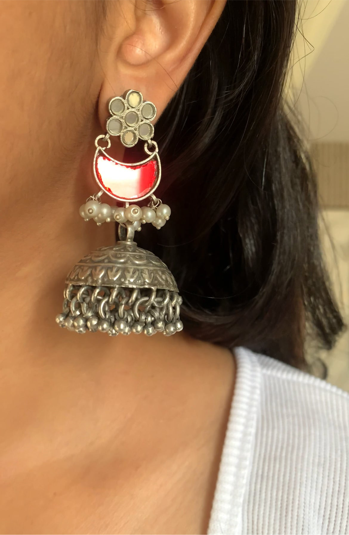Navya glass earrings