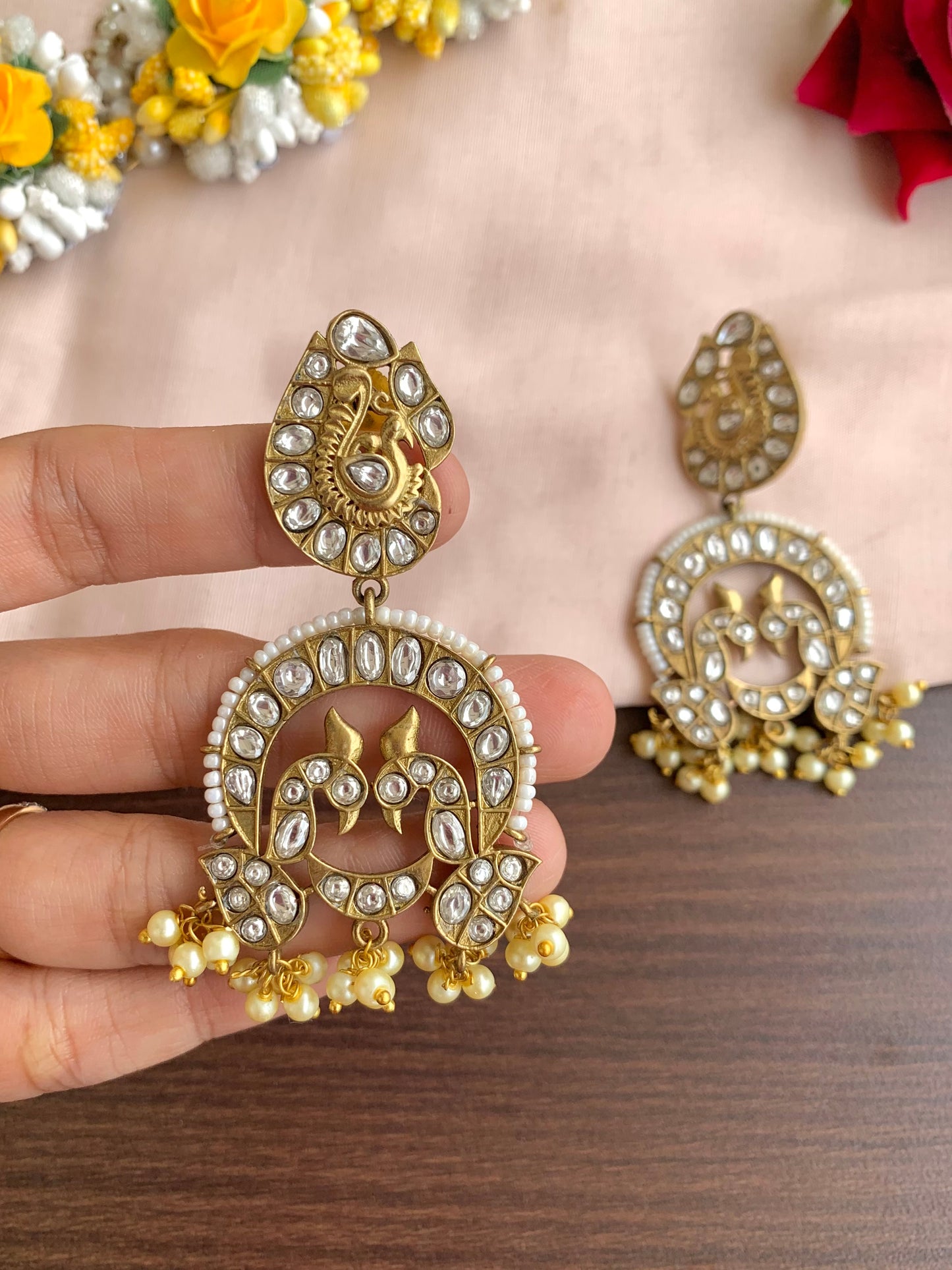 Peacock earring