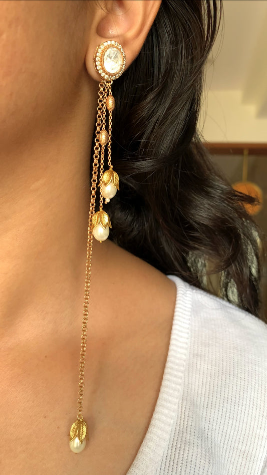 Dalisha polki earring