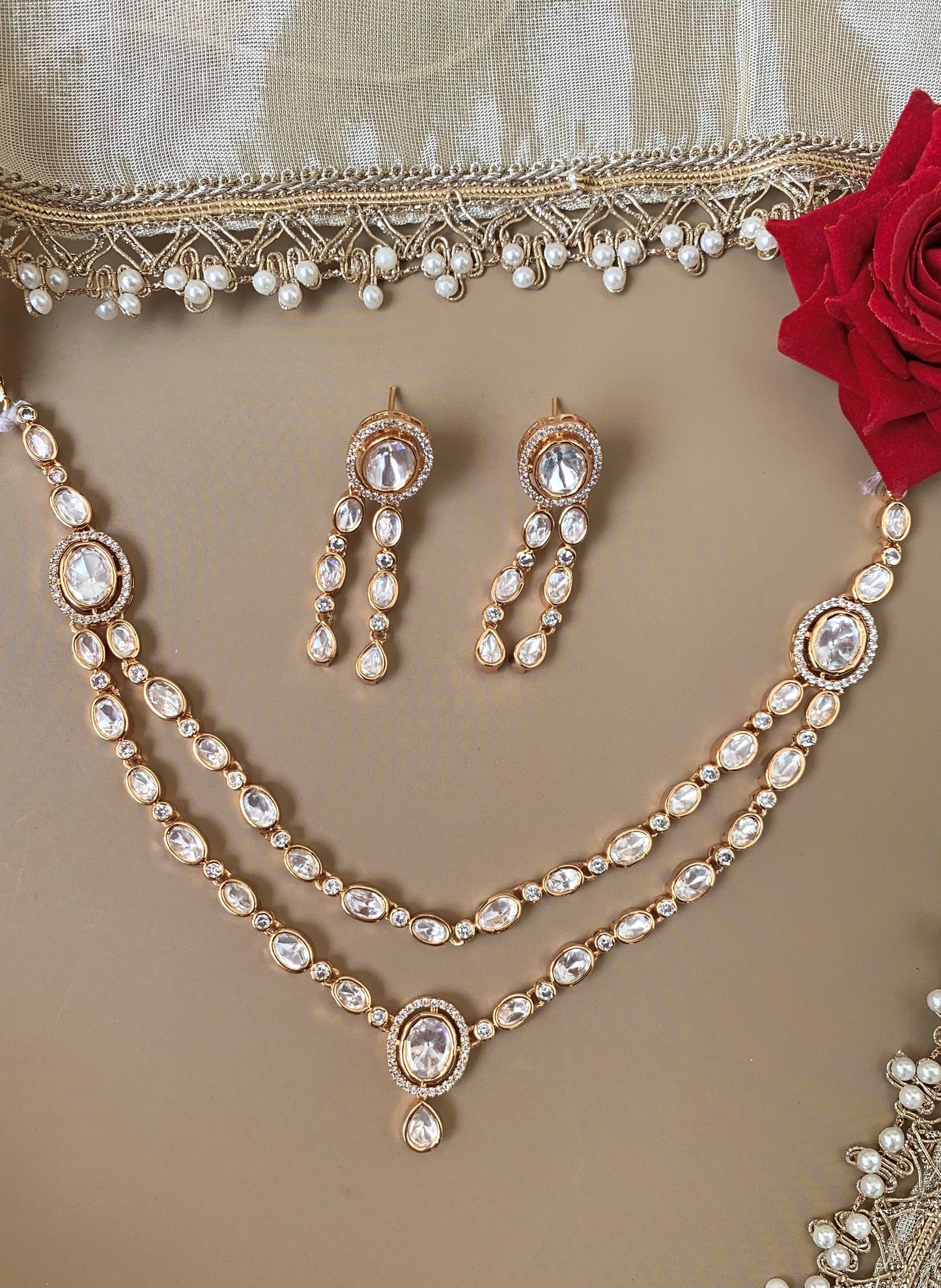 Double layer moissanite set