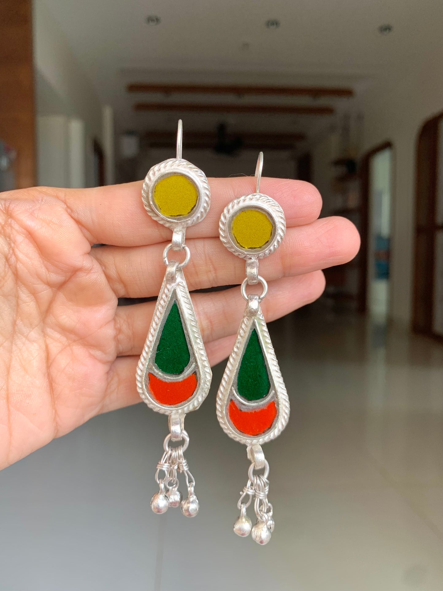Glass earrings 1