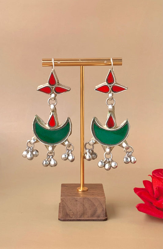 Chandrika glass earrings
