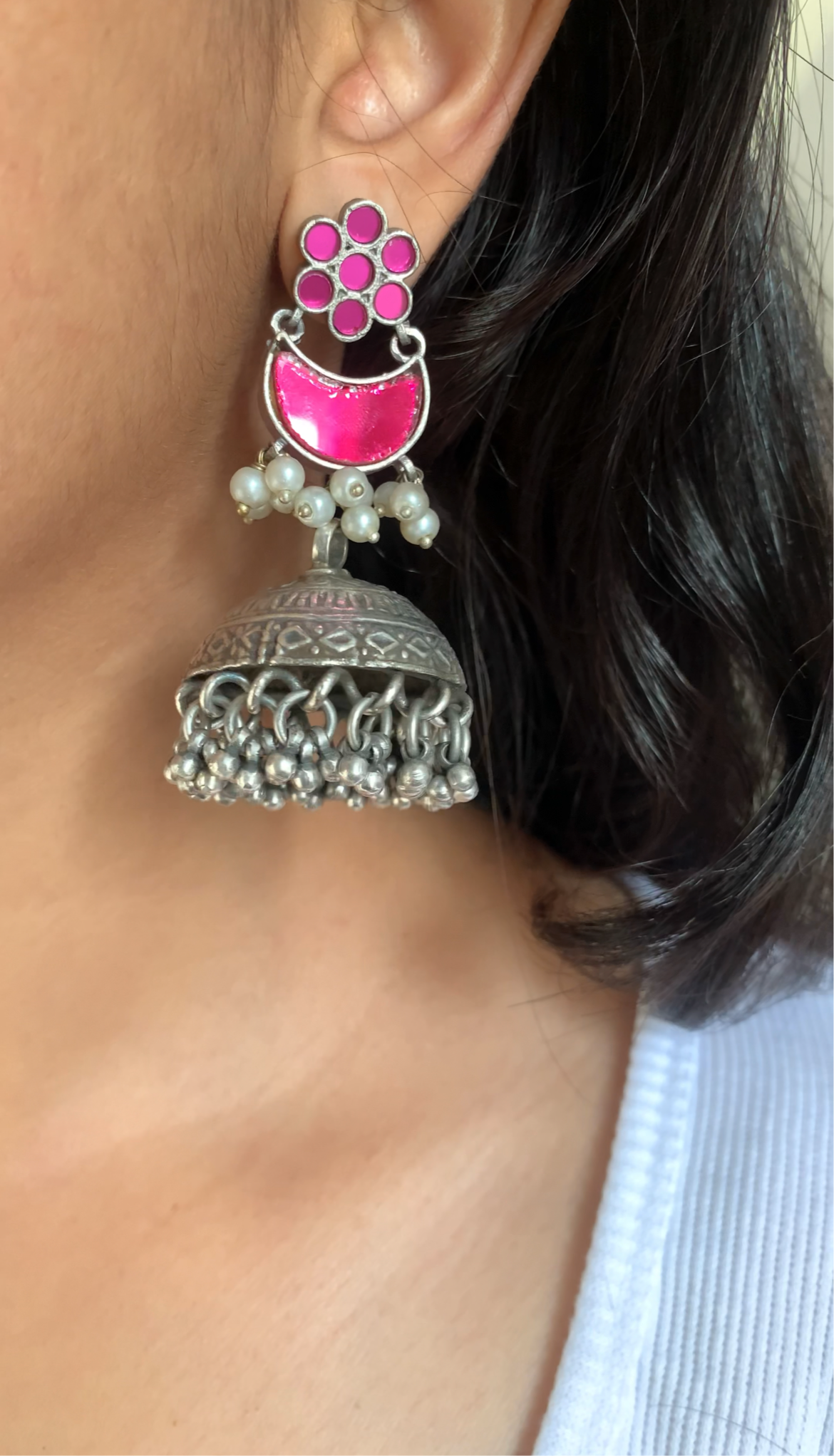 Navya glass earrings